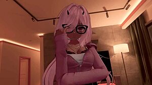 Wow! Cute nerd succubus in erotic pov cowgirl roleplay!