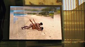 Ina Berry enjoys a beach day with her father-in-law in animation