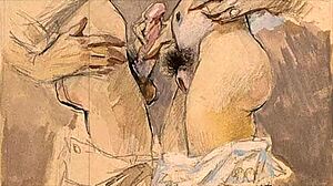 I love to look at erotic drawings of the old school