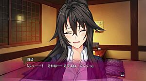 Bukkake Hentai Game 07: Petite Babe in Lingerie Soaked in Wild Cum Action.