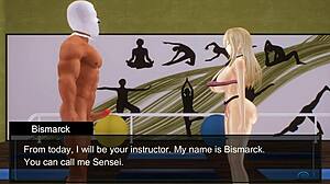 Workout session turns steamy with Bismarck in wild anime hentai