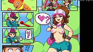 Hilda’s holes got destroyed in a steamy game scene, reminiscent of Rule 34 hentai
