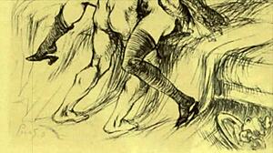 The old school way of drawing erections, vintage style
