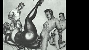 Old and young erotic drawings - Erotic Paintings Vol 1