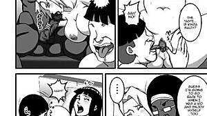 Naruto Hinata'nın kıçını sertçe beceriyor