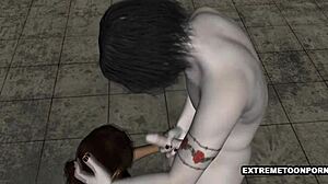 3D黑发妹吸吸血鬼硬屌狂野幻想