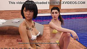 Pool night with Jill and her friends