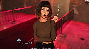 Inviting the pierced goth girl with big tits to my place. She said yes! 😍