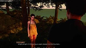 He teaches stepsis kissing skills in Desirium 03 3D porn game!