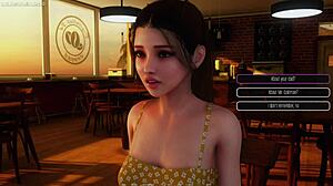 他教继妹接吻技巧，在Desirium 03 3D色情游戏！