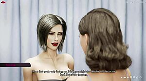 Azgın büyük memeli üvey anne kiracının elleriyle dev göğüslerini oynatıyor.