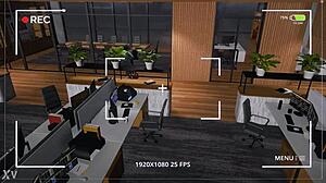 Honeyselect2 scene with boss lady in 3D anime animation.