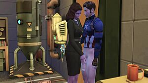 Agent Carter checks out Captain America’s huge dick in 3D hentai parody!