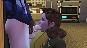 Agent Carter checks out Captain America’s huge dick in 3D hentai parody!