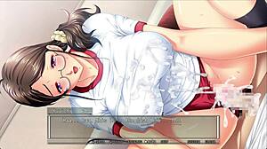 嘿，看看大奶家庭催眠第10部分在Mifuyu路线4，这是纯亚洲动漫混乱与多汁动作！