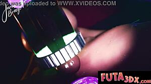 Futa3dx Challenge - Hold Off Cumming Until Countdown Ends with Big Cock Titty Fuck