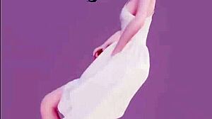 Bella anime kızı seksi kıvrımlarla dans ediyor 😍