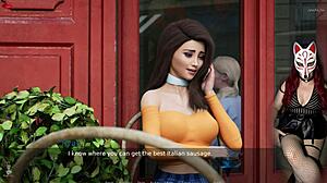 Ms Denvers Ep 37 - Stepmom Milf in Stockings Seduces in Anime Interracial Game