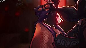 Bold venom grind with psylocke in marvel animation