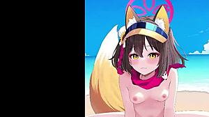 Detailed Anime Scene with Izuna in Stunning Visual Action
