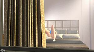 My giantess girlfriend has an anal hunger