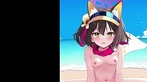 イズナ探索深层动漫场景，充满激烈转折和隐藏欲望在神秘领域