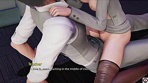 嘿，看看这个巨乳少女18+与怪物鸡巴在公共性爱生活游戏第19集