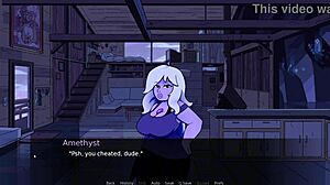 Gem Blast part 2 unfolds with Amethyst's steamy blowjob