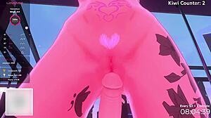 兔女 VTuber 为慈善疯狂不停高潮