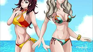 i can’t get enough of this rise kujikawa compilation from persona 4, her anime scenes are just too hot