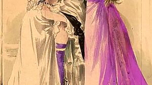 Vintage Erotic Drawings Showcase Retro Hairy Sensual Scenes