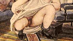 Vintage Erotic Drawings Showcase Retro Hairy Sensual Scenes