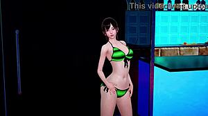 Check out this compilation of cute pin up girl Yuma in bikini at hotel, all in 3d cartoon style! 😍
