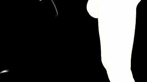 Man, this black girl sucking a huge white futa cock is wild