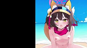 イズナ探索深层动漫场景，充满激烈转折和隐藏欲望在神秘领域