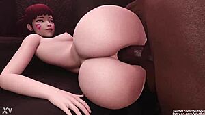 D Va Endures Anal Pounding From Big Black Monster Cock in Interracial 3D Hentai Clash With Her Big Ass Clapped.