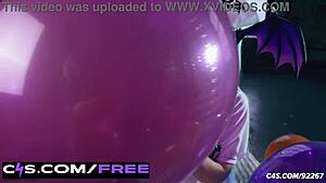 Spooky Nurse in Anime Cosplay Teases with Balloon Fetish in Hospital Scene for Cute Teen