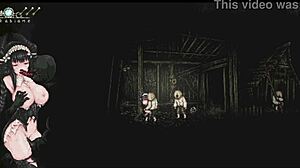 Sinisistar hentai game unleashes brutal monster gangbang on curvy babe