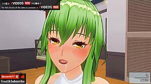 Uncensored japanese hentai anime with code geass sadistic c c performing asmr domination