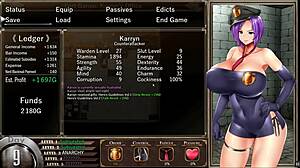 Karryn's Prison Lizardman Craves Striptease Handjob in Fat Monster Anal!