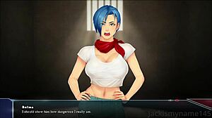 龙珠布玛和潘奇的狂野性爱场景