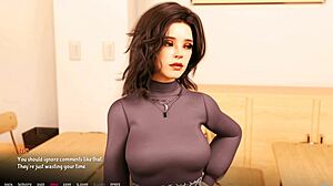 Intense Emotions Surge As Teen Handles Massive Cock In Hentai Game With Big Tits And Ass Action