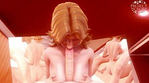 Invisible Woman gives a teasing POV blowjob and boobjob with her natural big tits in uncensored 3D Marvel animation
