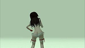 Şirin anime kız hentai'de yoğun soyunma gösterisi yapıyor