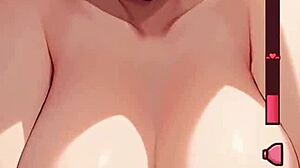 Hentai White Hair Girl Sucking and Riding Reverse Cowgirl POV