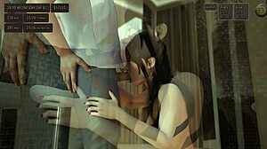 damn, this hot japanese chick fucks her boss hard and takes a deep creampie inside - living with temptation!