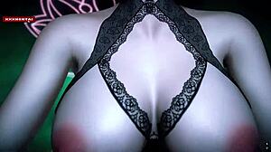 i can't get over this bar dancer's pixelated beauty and dangerous curves in 3d hentai!