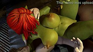 Goblin Girl Takes Double Penetration Hard!