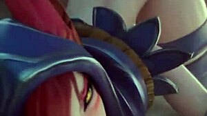 Fox girl gives blowjob then gets fucked doggystyle with creampie. Moaning furry anime sucking and assfucking lead to cum.
