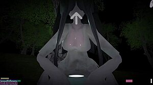 Horny Big Ass Ghost Girl Hunts Me Down to Fuck Hard. I Cum Inside Her Ruin in Hentai Game P1.